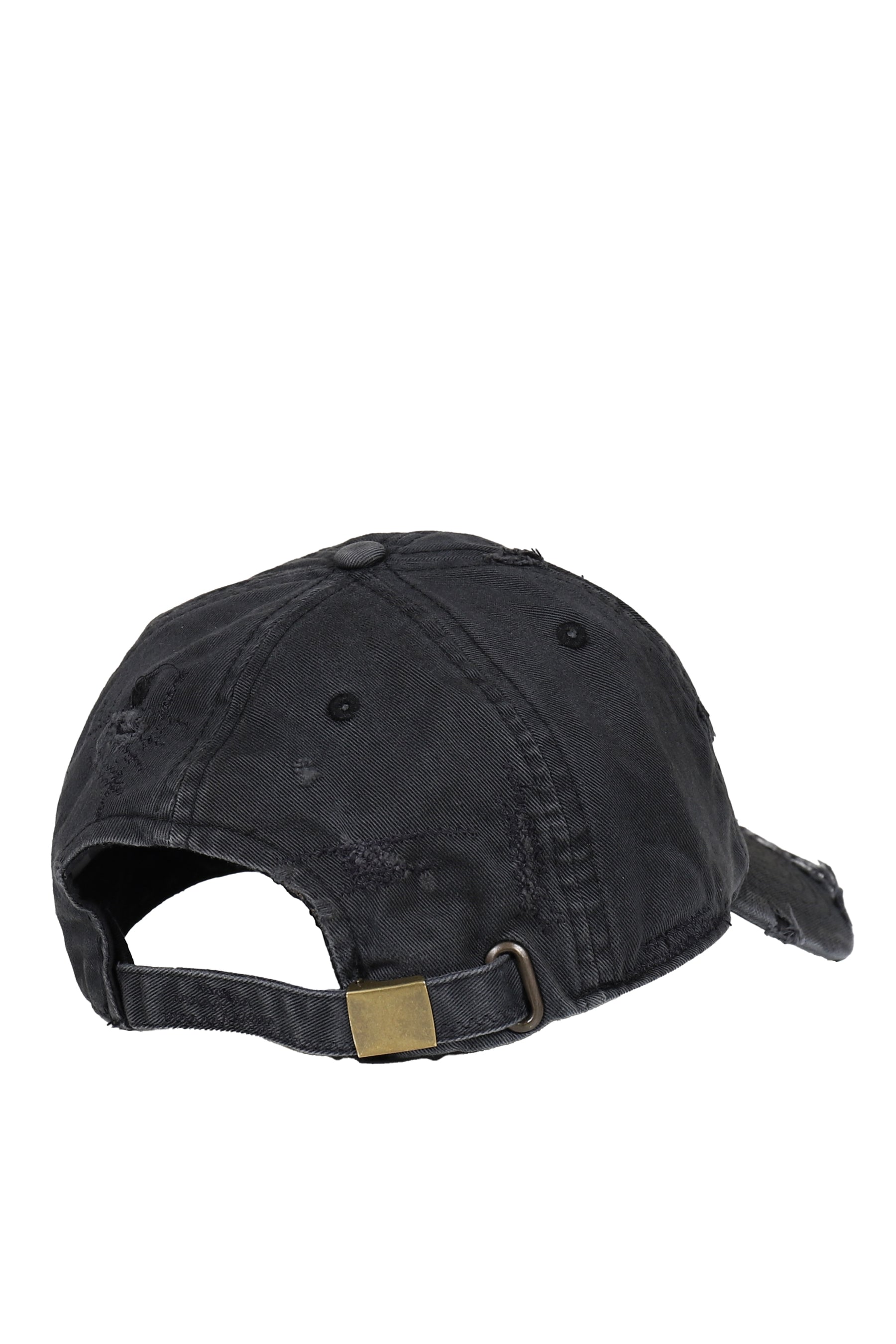 DISTRESSED PATCH 6PANEL CAP / BLK