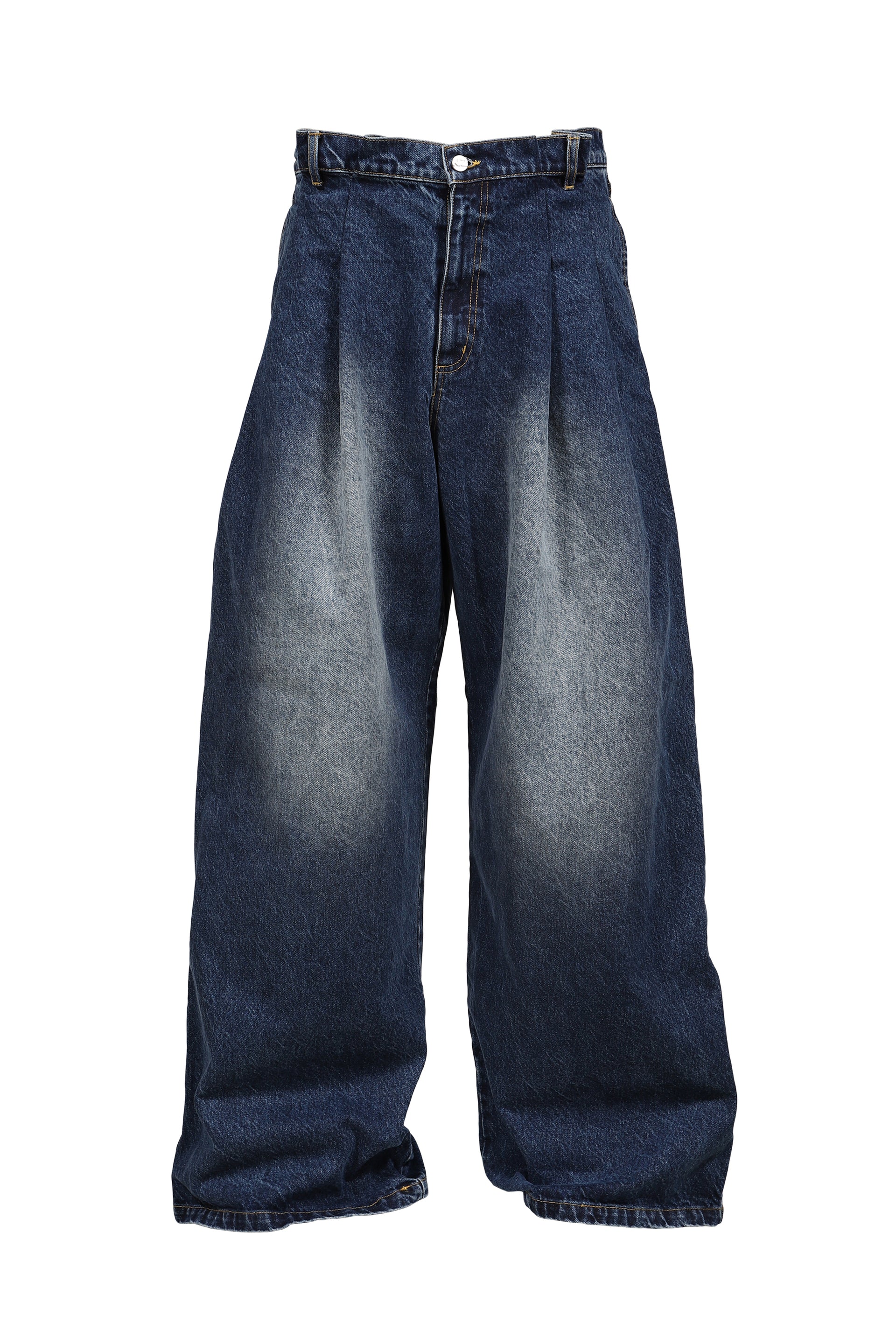 PLEATED JEANS / DENIM DARK WASH