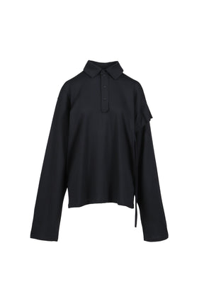POLO LONGLSEEVE / BLK
