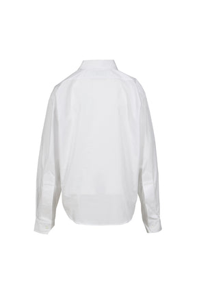 TROMPE L'OEIL BUTTON DOWN SHIRT WOVEN / WHT