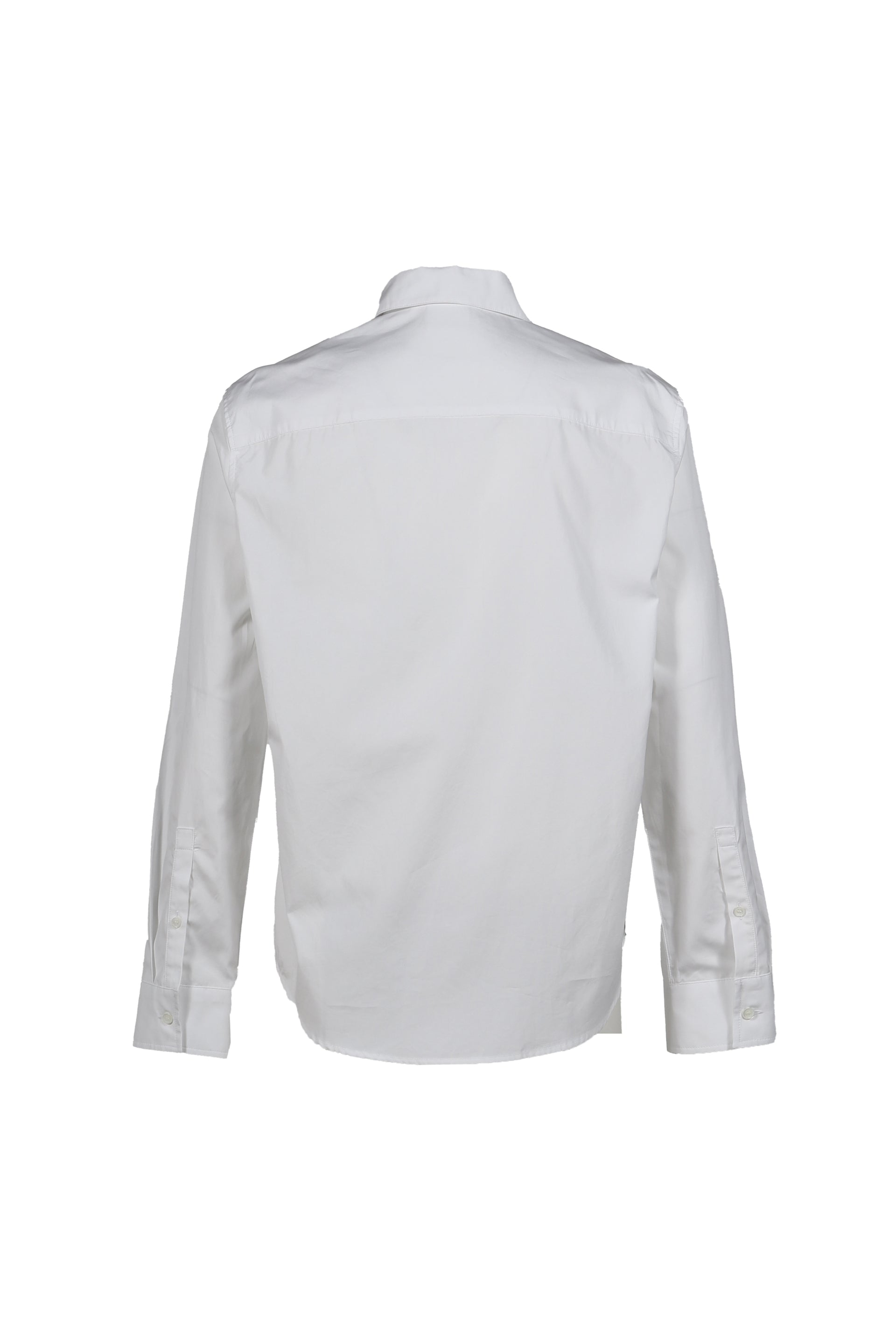 ZIPPED POPLIN SHIRT / WHT