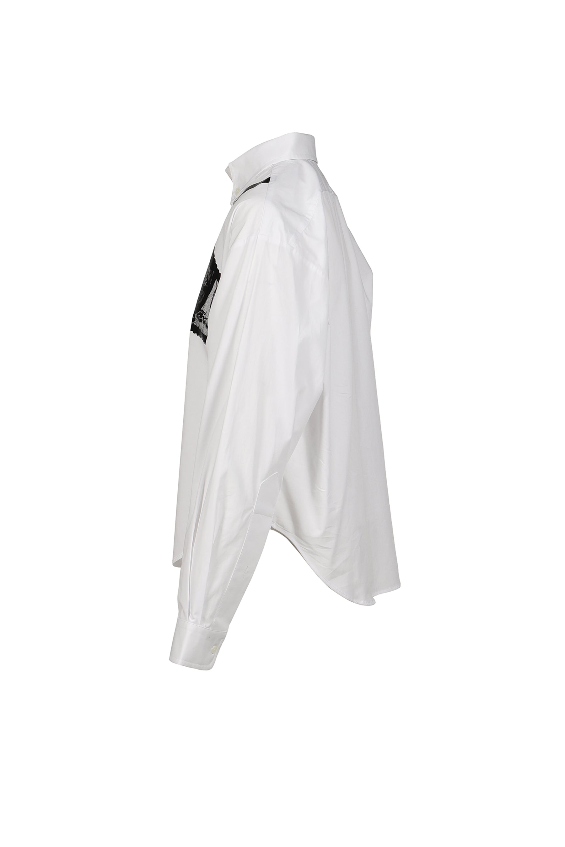 TROMPE L'OEIL BUTTON DOWN SHIRT WOVEN / WHT