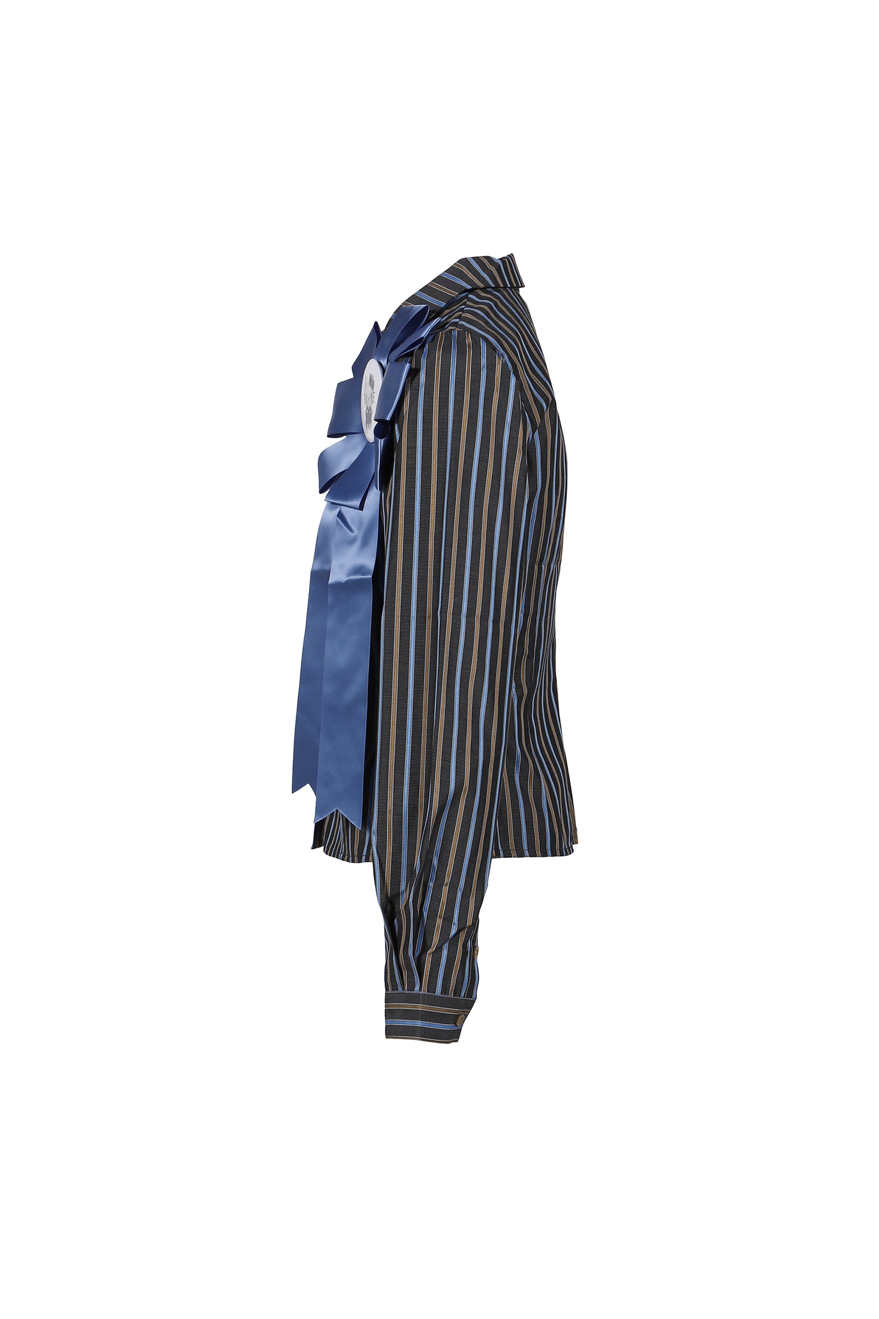 HELLO KITTY SHIRT / DARK BLUE STRIPES