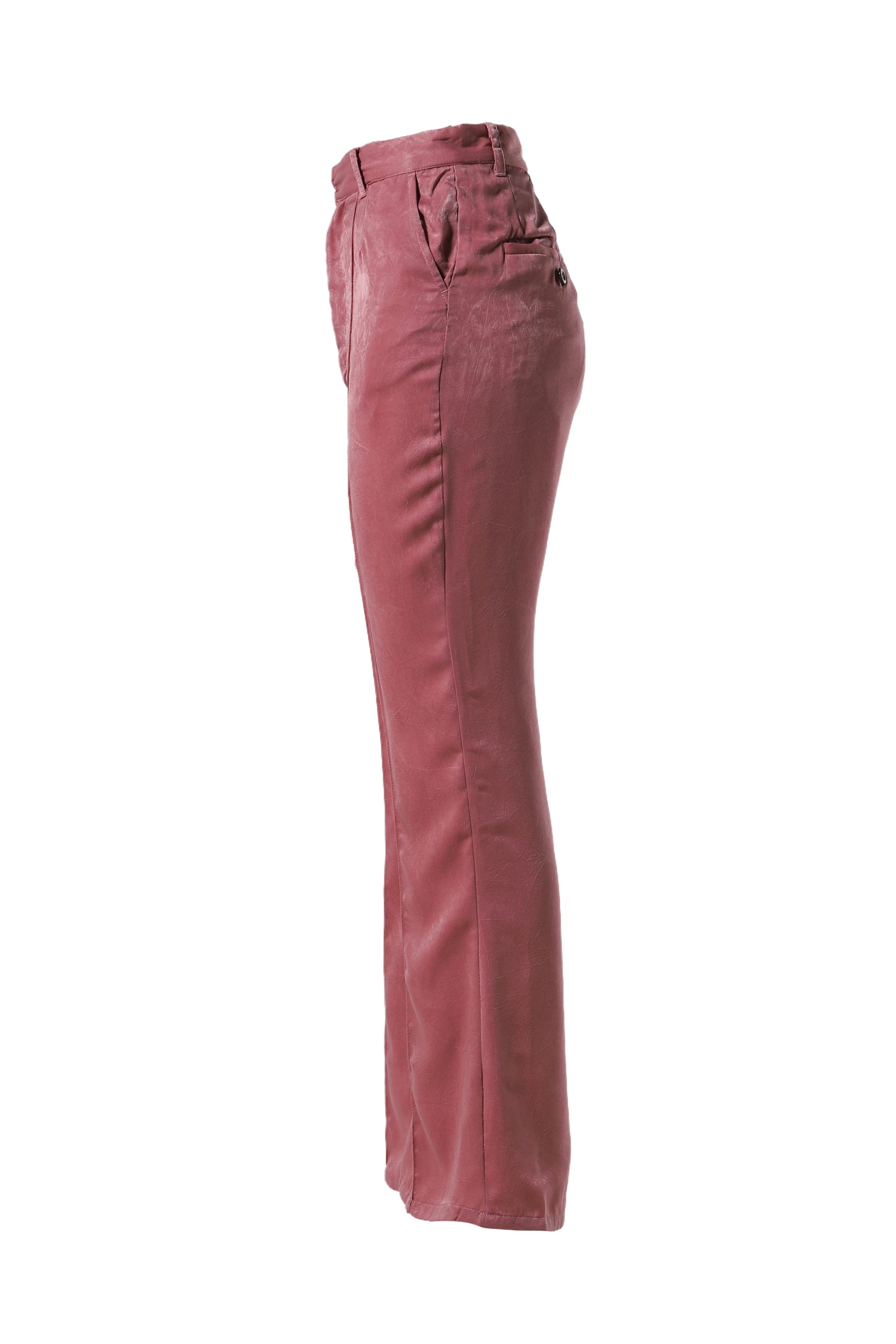 SATIN BELL BOTTOM PANTS