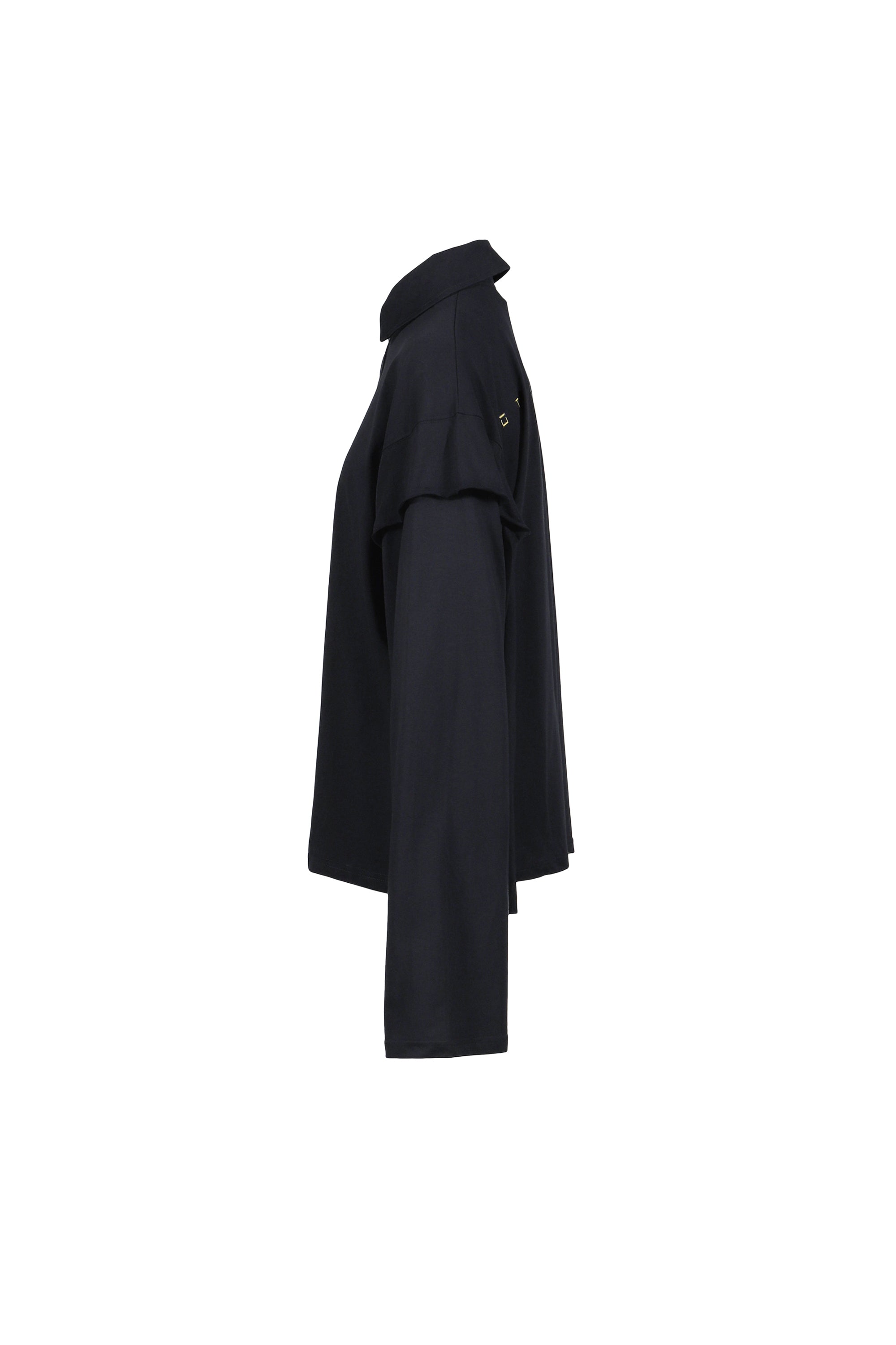 OTTOLINGER FW25 POLO LONGLSEEVE / BLACK - NUBIAN
