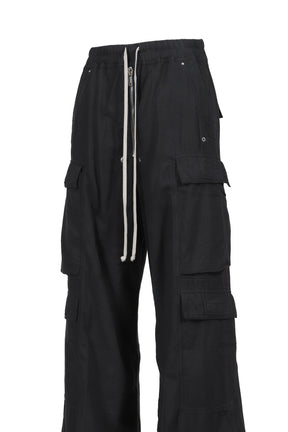 パンツ Rick owens drkshdw cargo belas 24ss Rick Owens DRKSHDW FW25 DOUBLE CARGO JUMBO BELAS / BLACK - NUBIAN