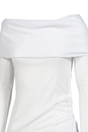 TWO-WAY OFFSHOULDER TOP / WHT