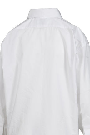 TROMPE L'OEIL BUTTON DOWN SHIRT WOVEN / WHT