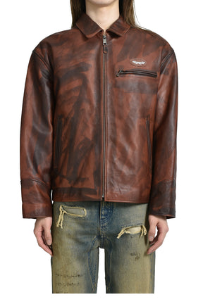 VINTAGE LEATHER JACKET / BRW