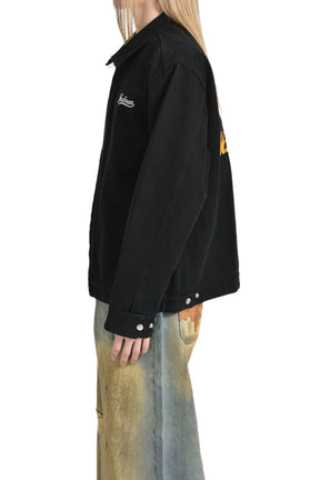 DUCK DRIZZLER JACKET W/ BACK PRINT / BLK