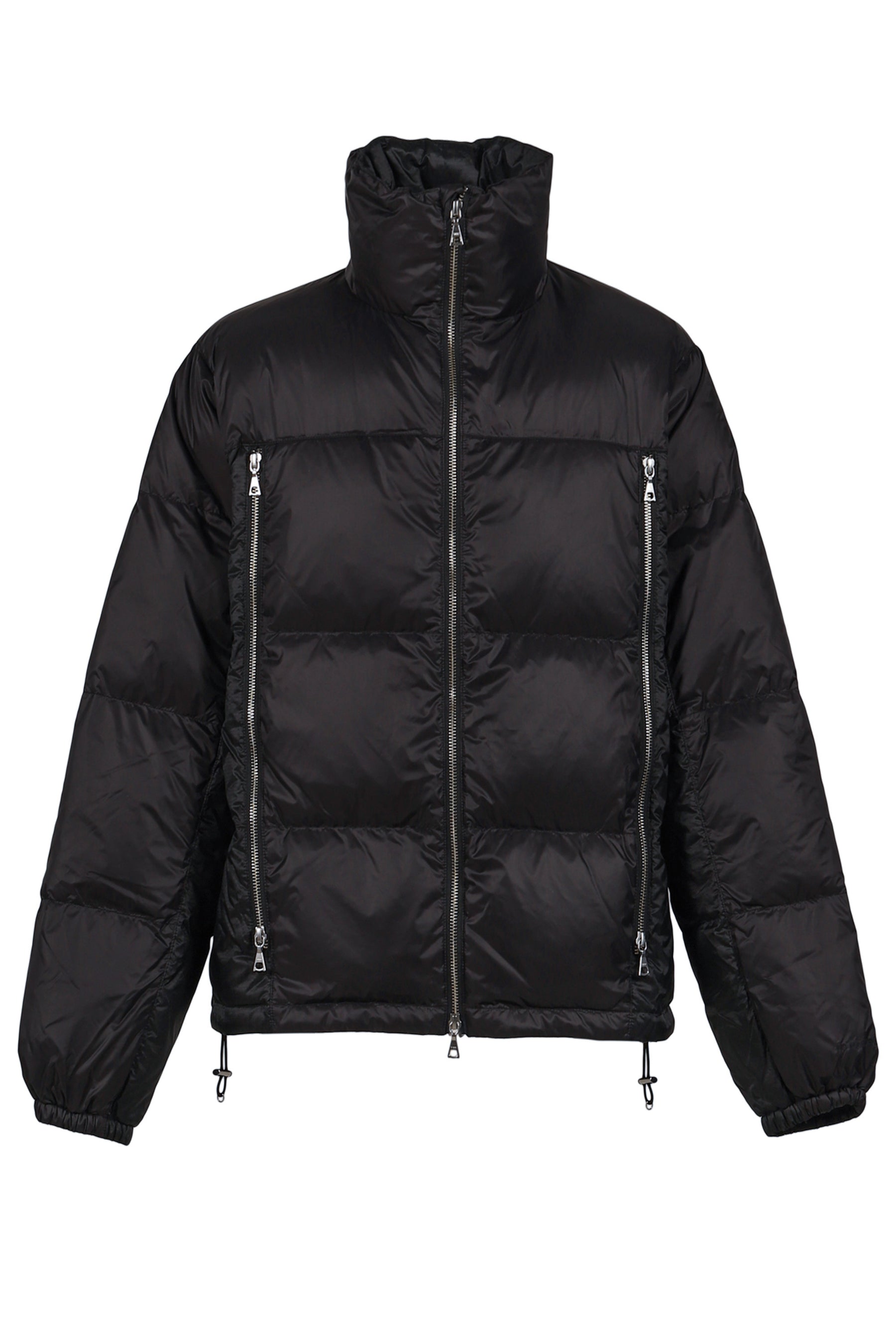 4-ZIP PUFFER JACKET / BLK