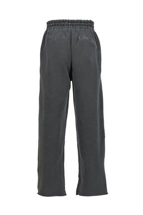RIPPED SWEATPANTS / STONE GRY
