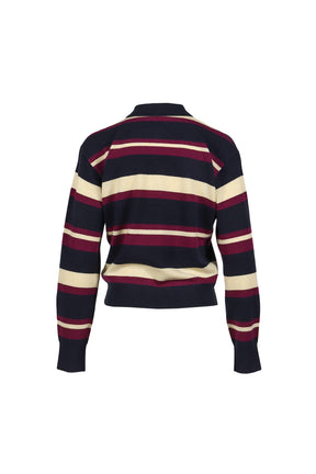 COLLEGIATE STRIPE POLO / MIDNIGHT COMBO