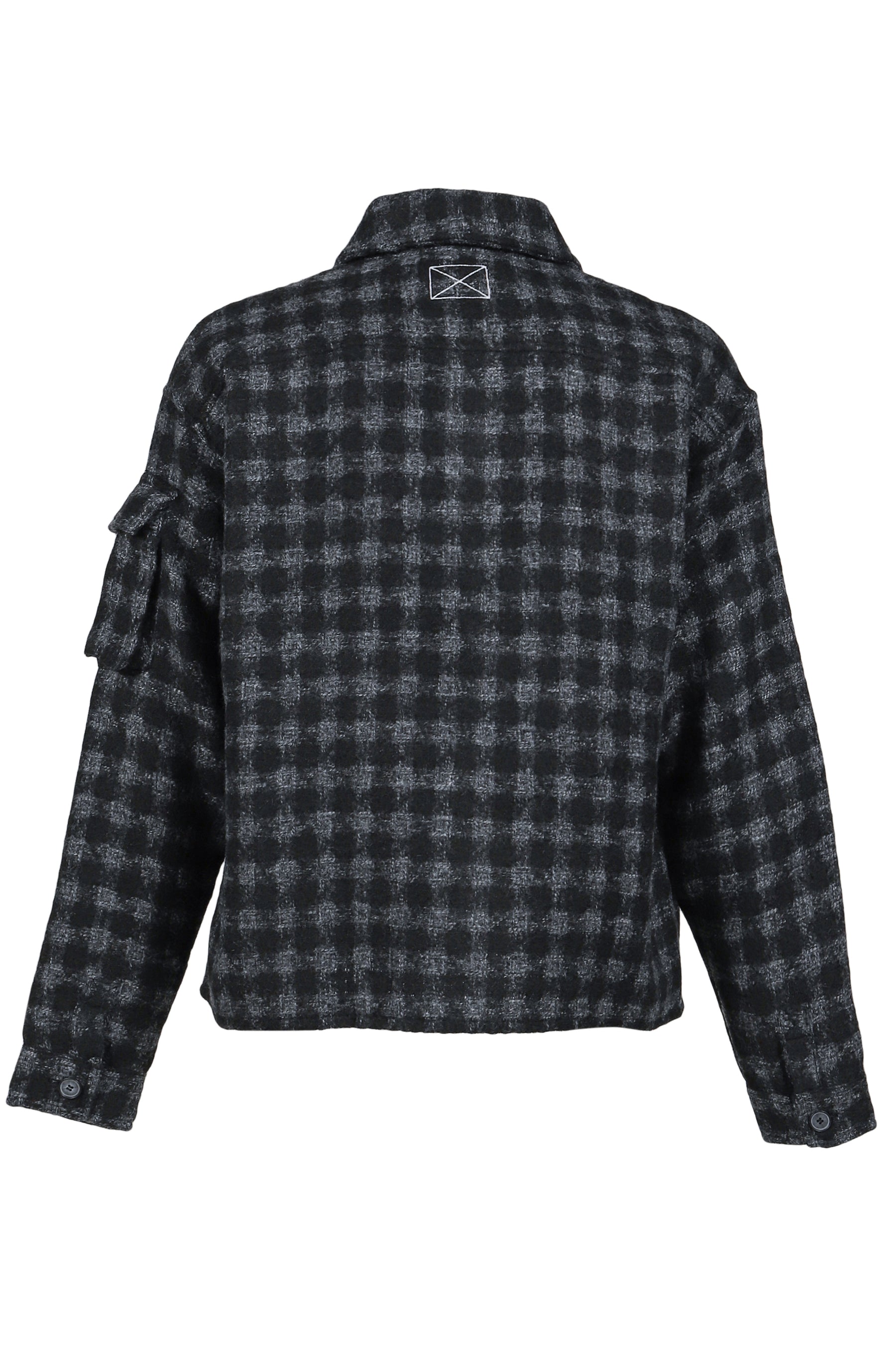 MILITARY CHECK JACKET / BLACK