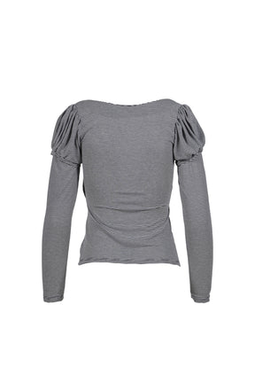 BYE BYE BABY TOP / NVY STRIPES 