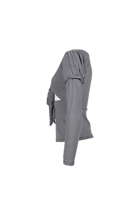 BYE BYE BABY TOP / NVY STRIPES 