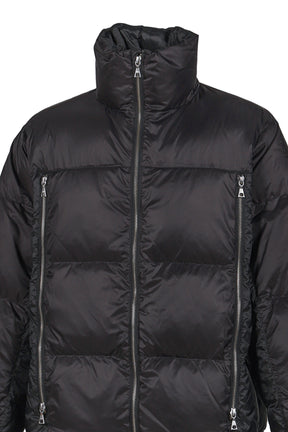 4-ZIP PUFFER JACKET / BLK