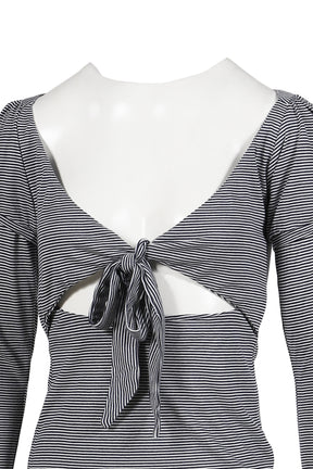 BYE BYE BABY TOP / NVY STRIPES 