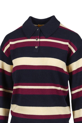 COLLEGIATE STRIPE POLO / MIDNIGHT COMBO