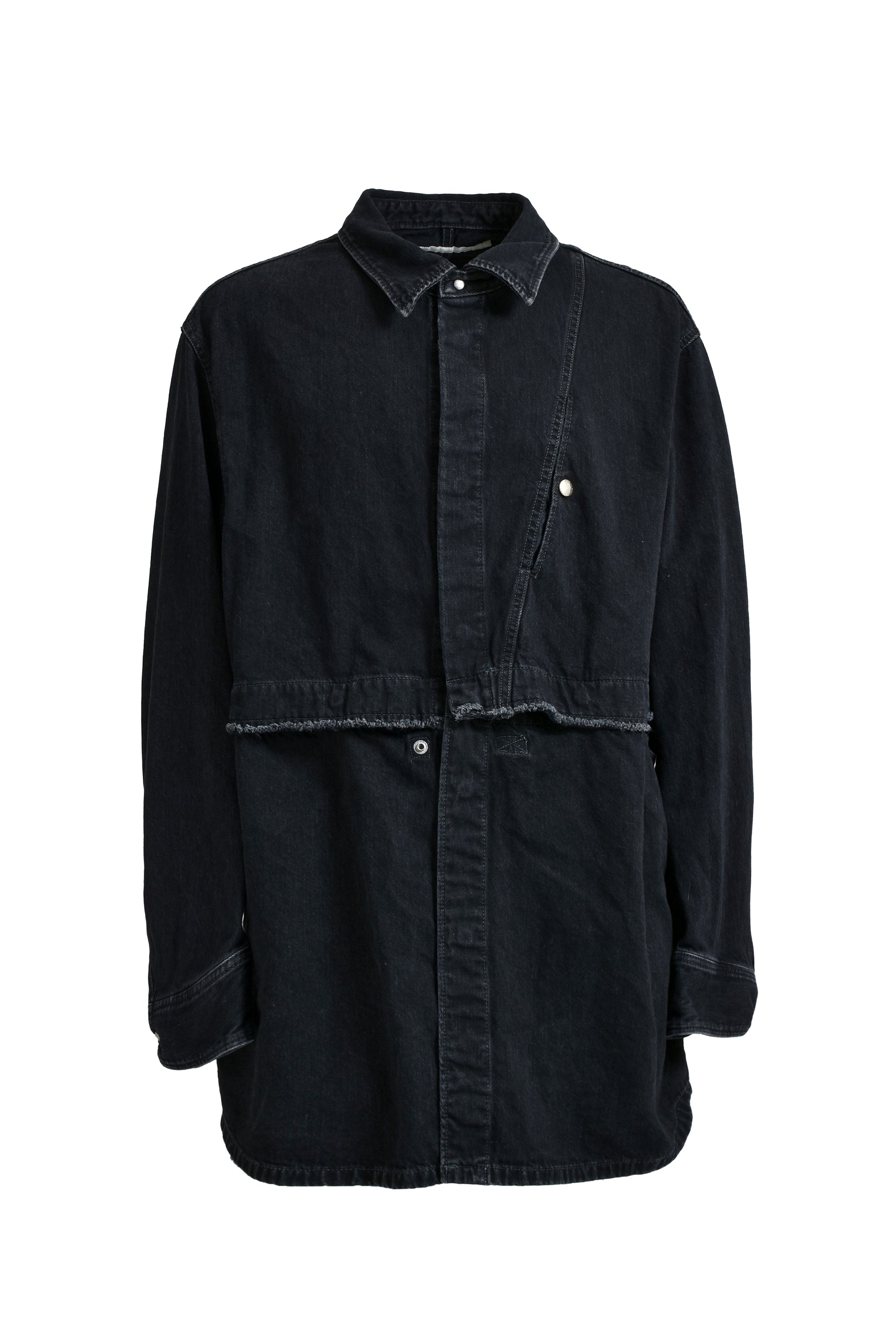 Tamme タム SS25 SEP. MK2 DENIM SHIRT / BLK - NUBIAN