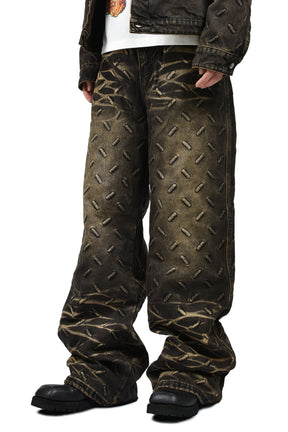 THREAD PLATE DENIM / COAL, TAN