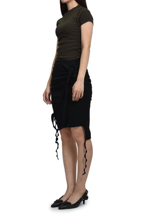 RIB SKIRT / BLK
