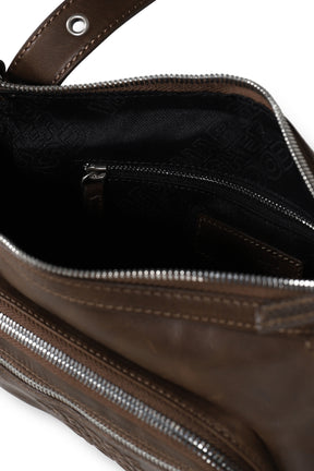 OUTPOCKET HOBO MINI / WASHED BRW