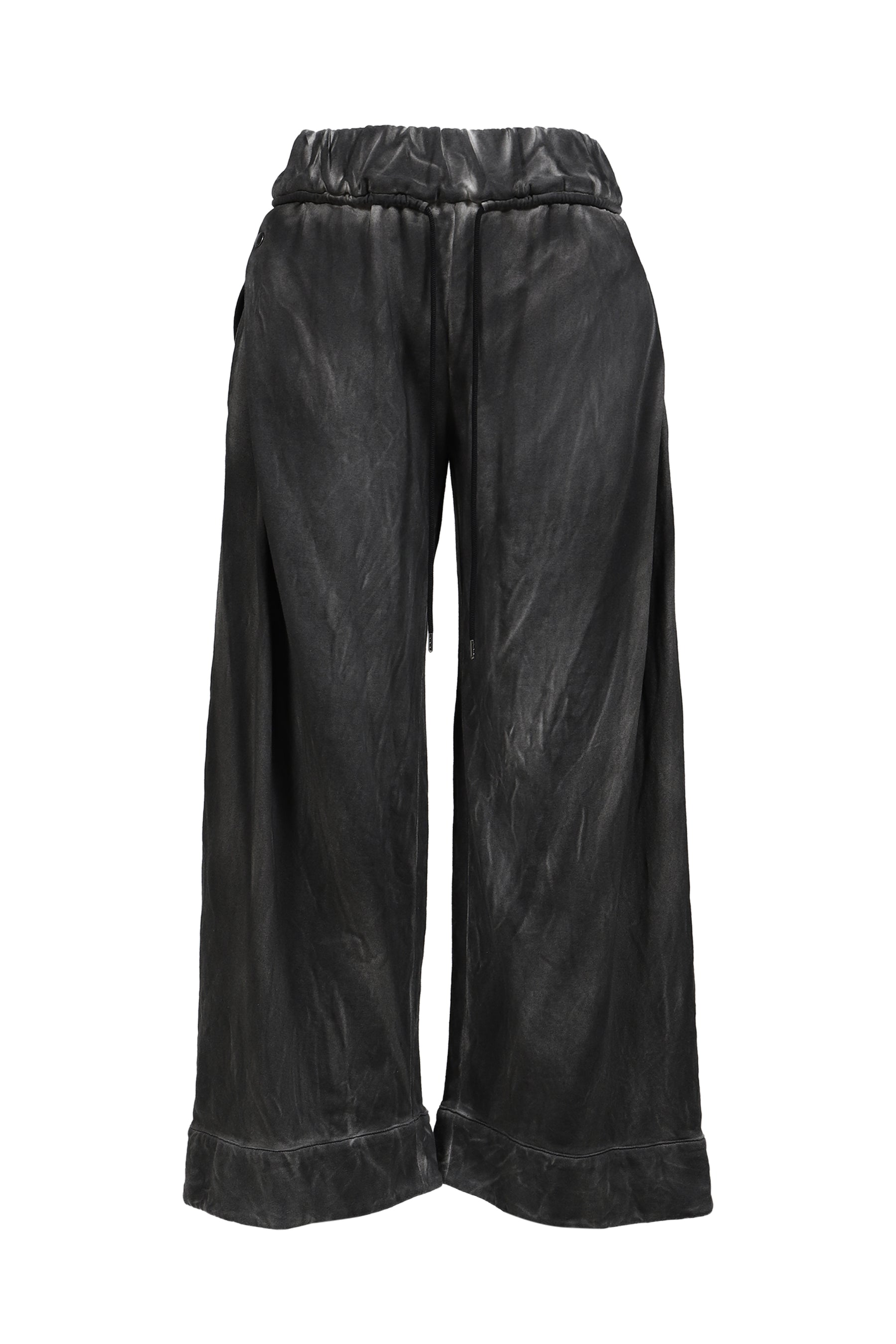 FOLD-CUFF PANTS / BLK