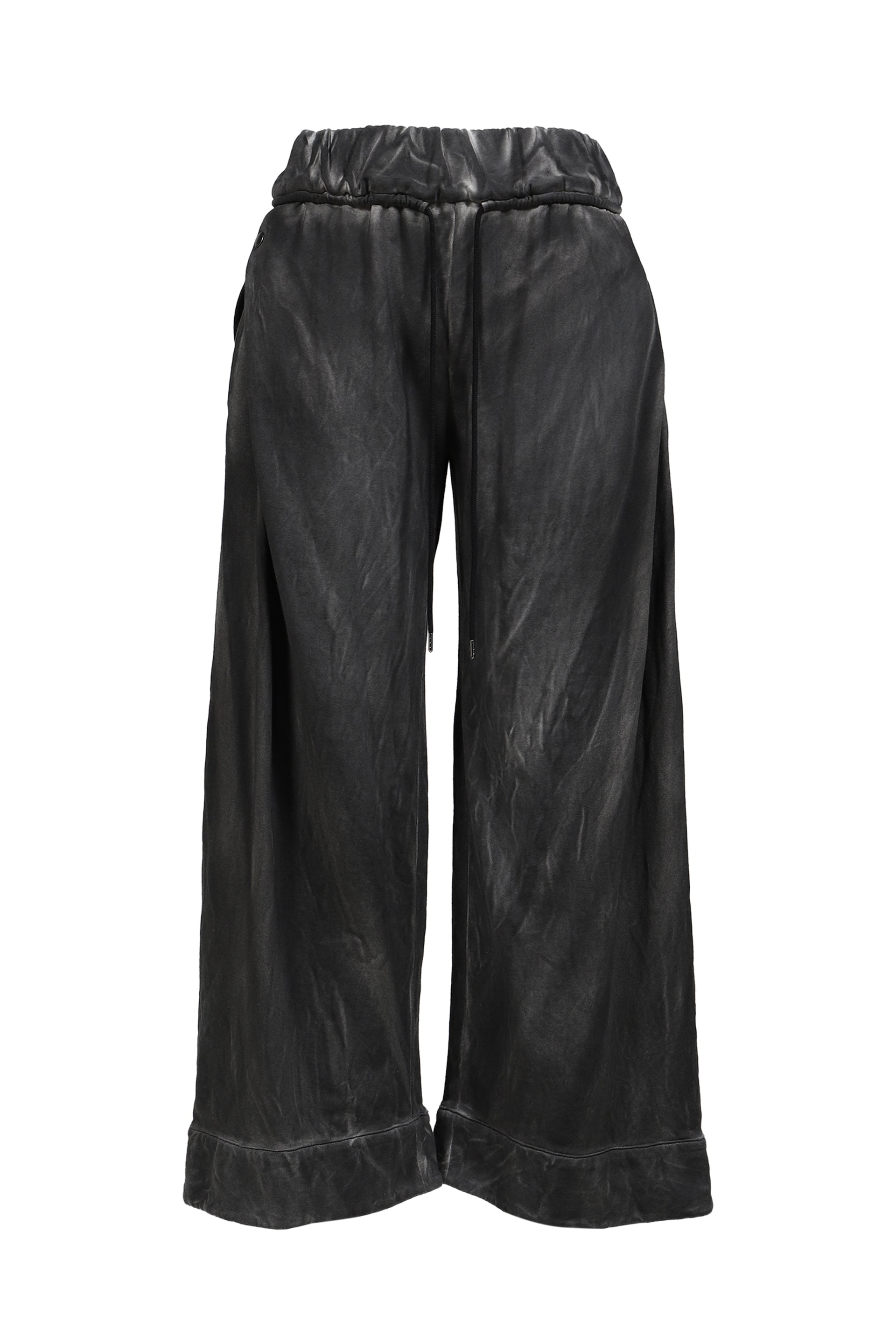 FOLD-CUFF PANTS / BLK