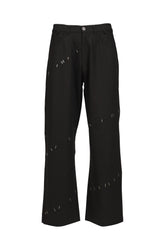 NAIL STITCHED TROUSER / BLK