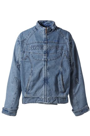 RIDER DENIM JACKET / BLU