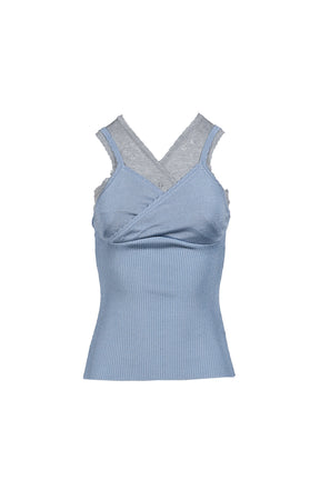 DOUBLE CAMISOLE / BLUE