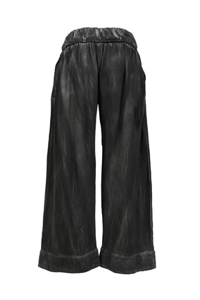 FOLD-CUFF PANTS / BLK