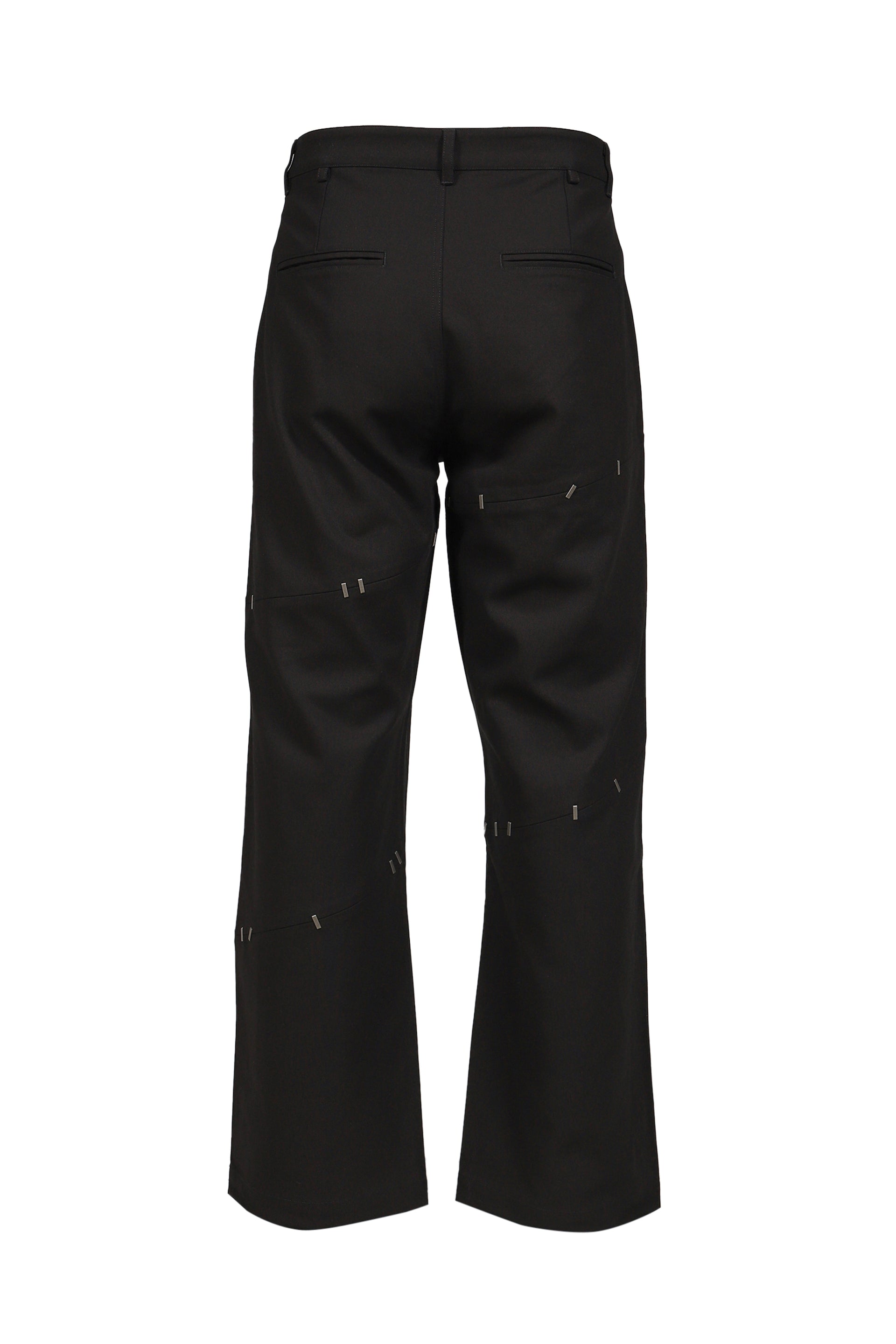 NAIL STITCHED TROUSER / BLK