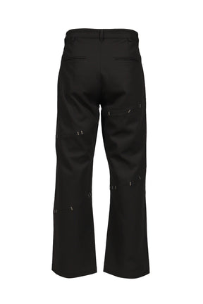 NAIL STITCHED TROUSER / BLK