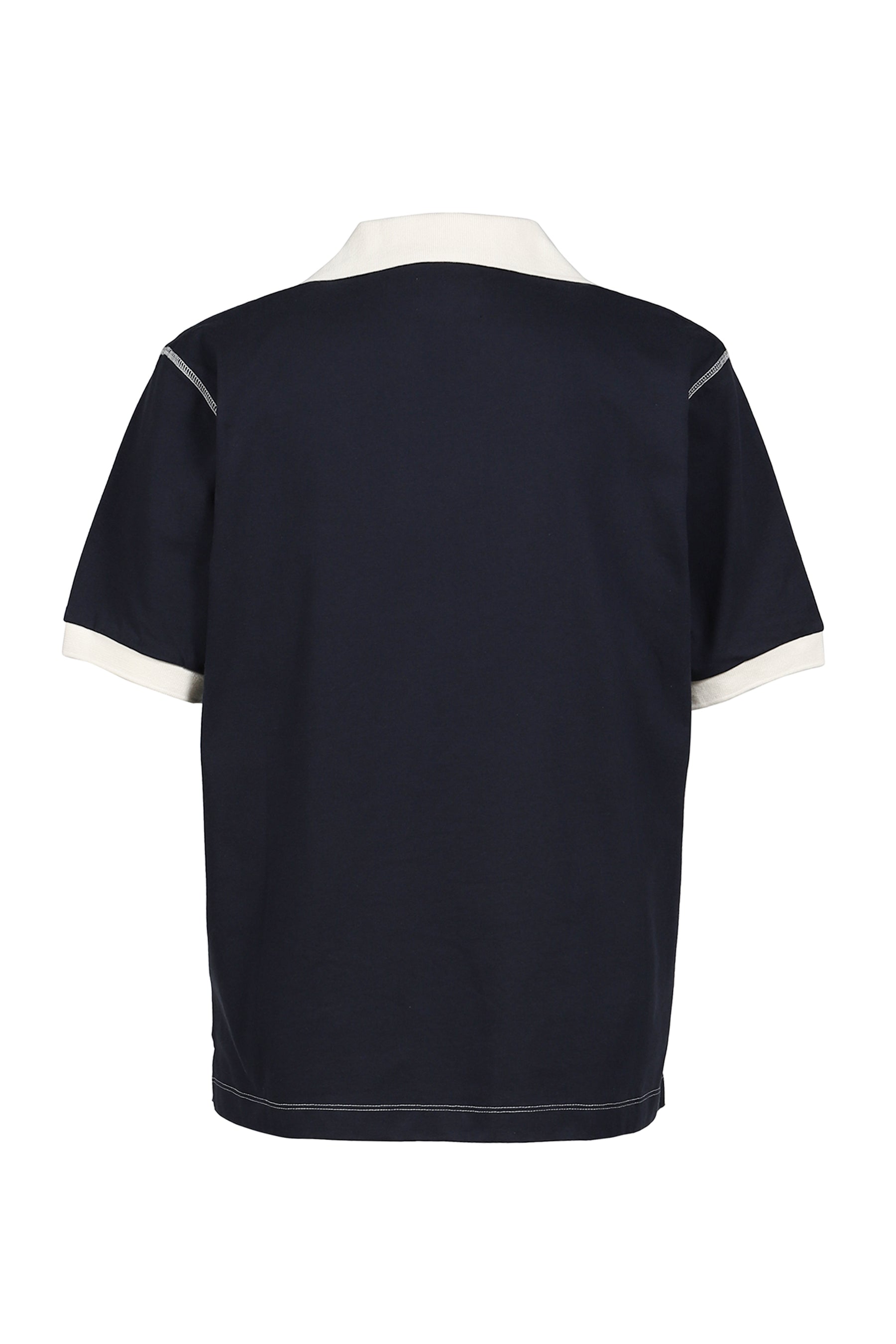 S/S STRIPED RUGBY POLO /NVY