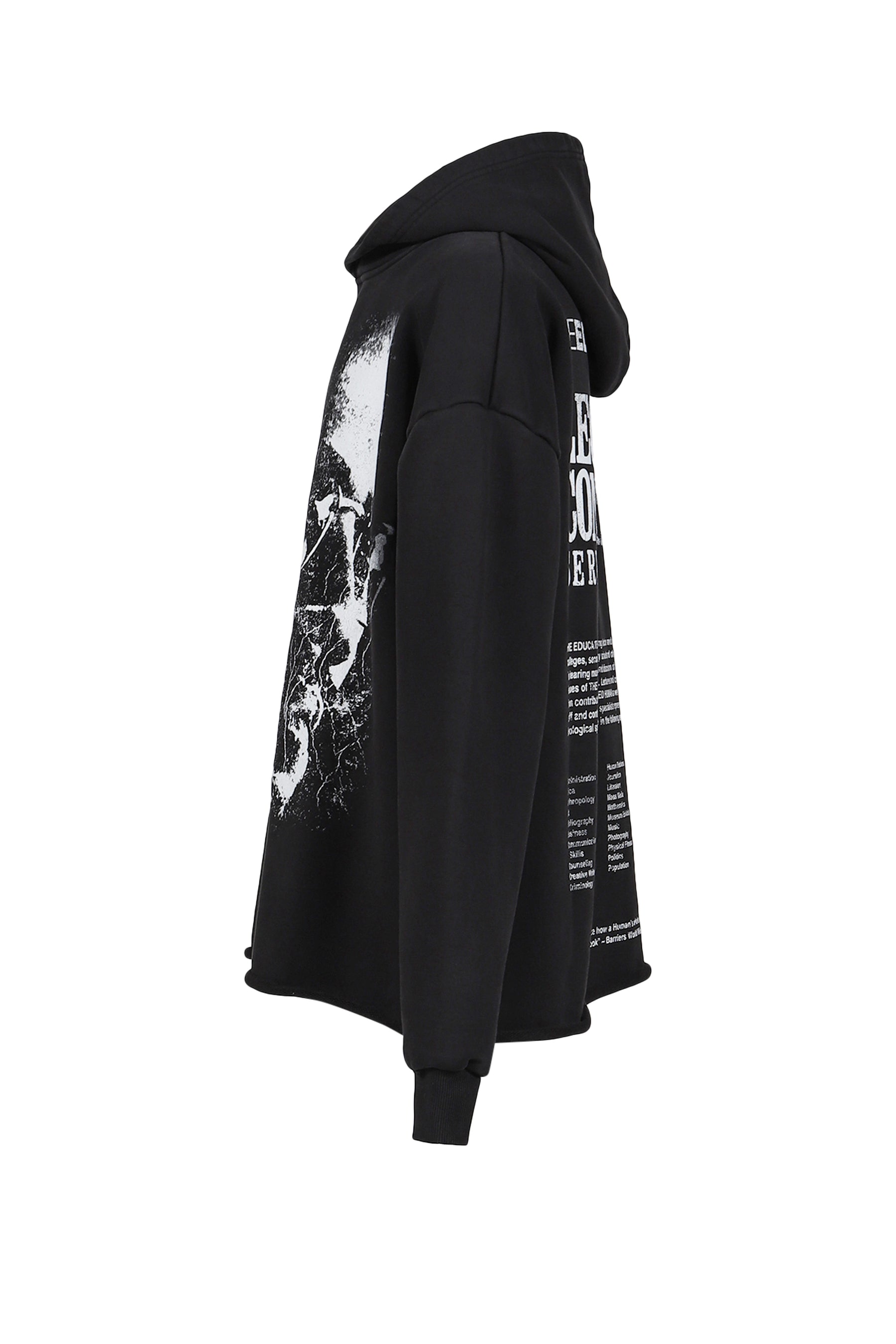 EDUCATED HUMAN HOODIE / BLACK 