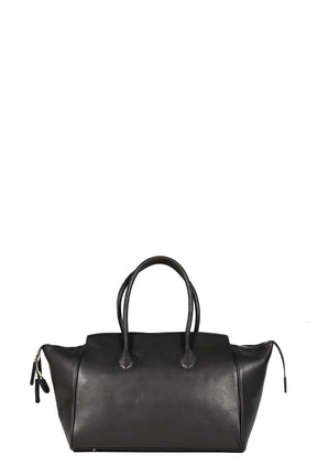 LAUGHING EMOJI LEATHER BAG / BLK