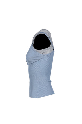 DOUBLE CAMISOLE / BLUE
