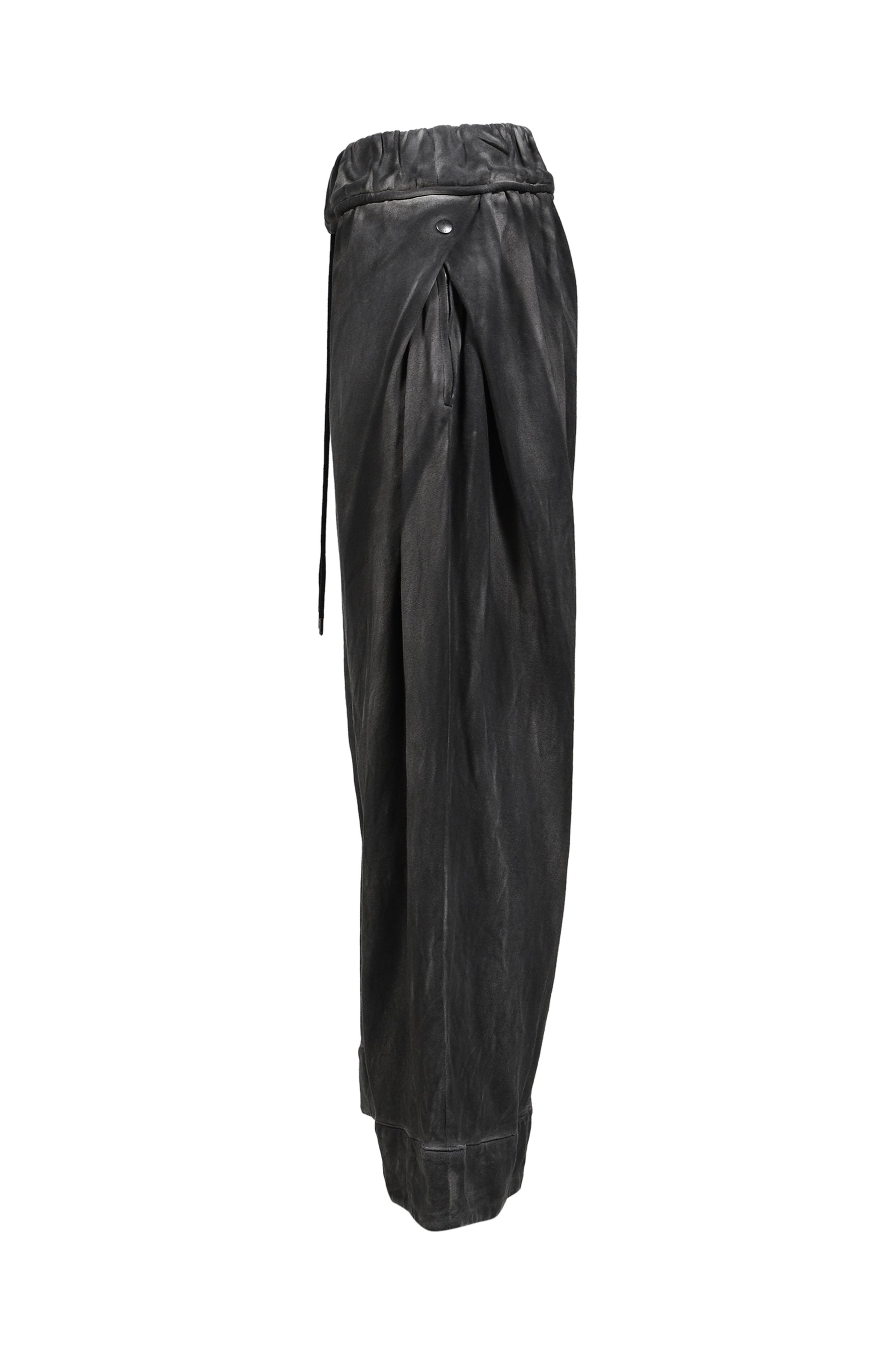 FOLD-CUFF PANTS / BLK
