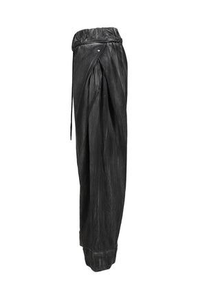 FOLD-CUFF PANTS / BLK