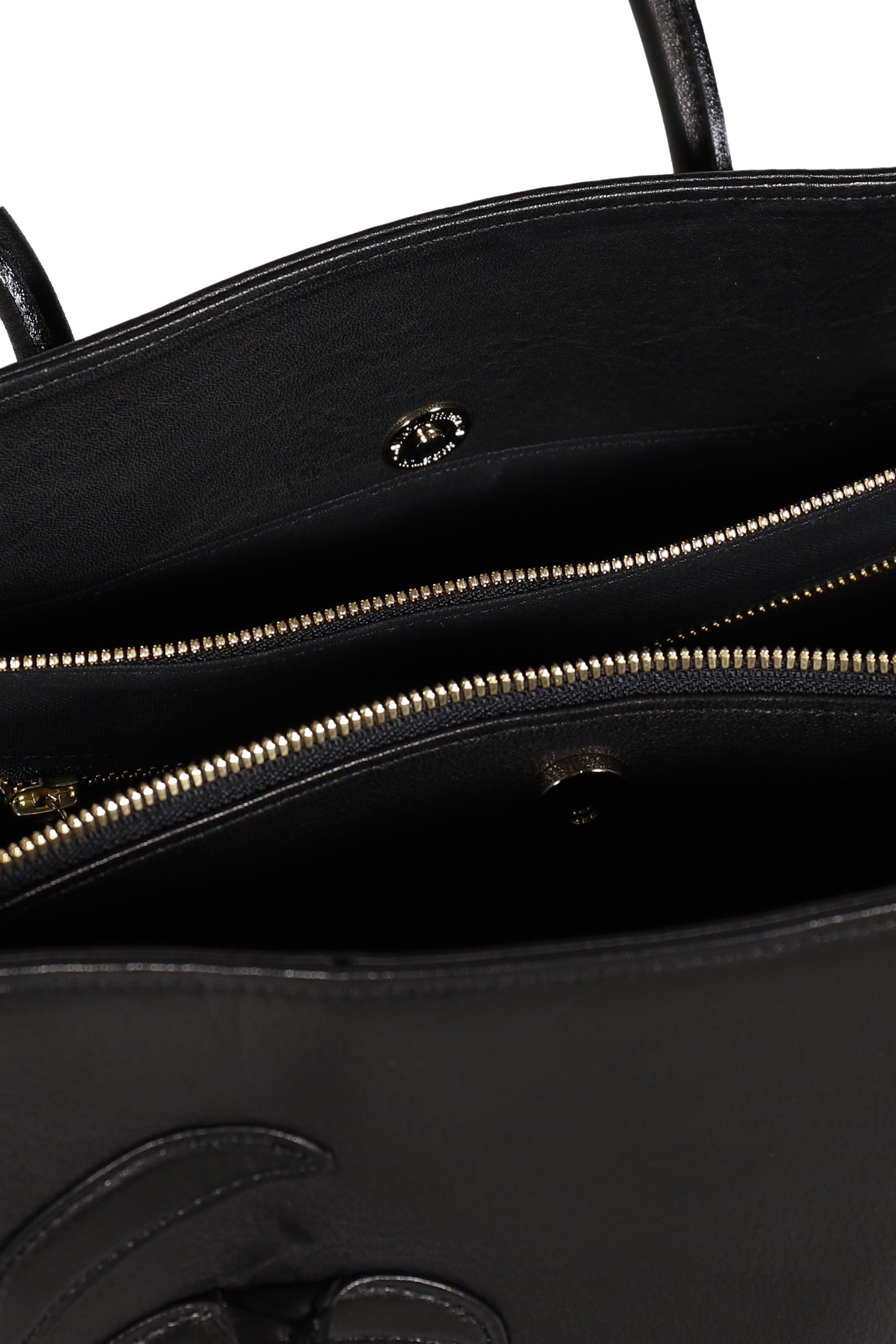 LAUGHING EMOJI LEATHER BAG / BLK