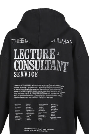 EDUCATED HUMAN HOODIE / BLACK 