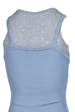 DOUBLE CAMISOLE / BLUE