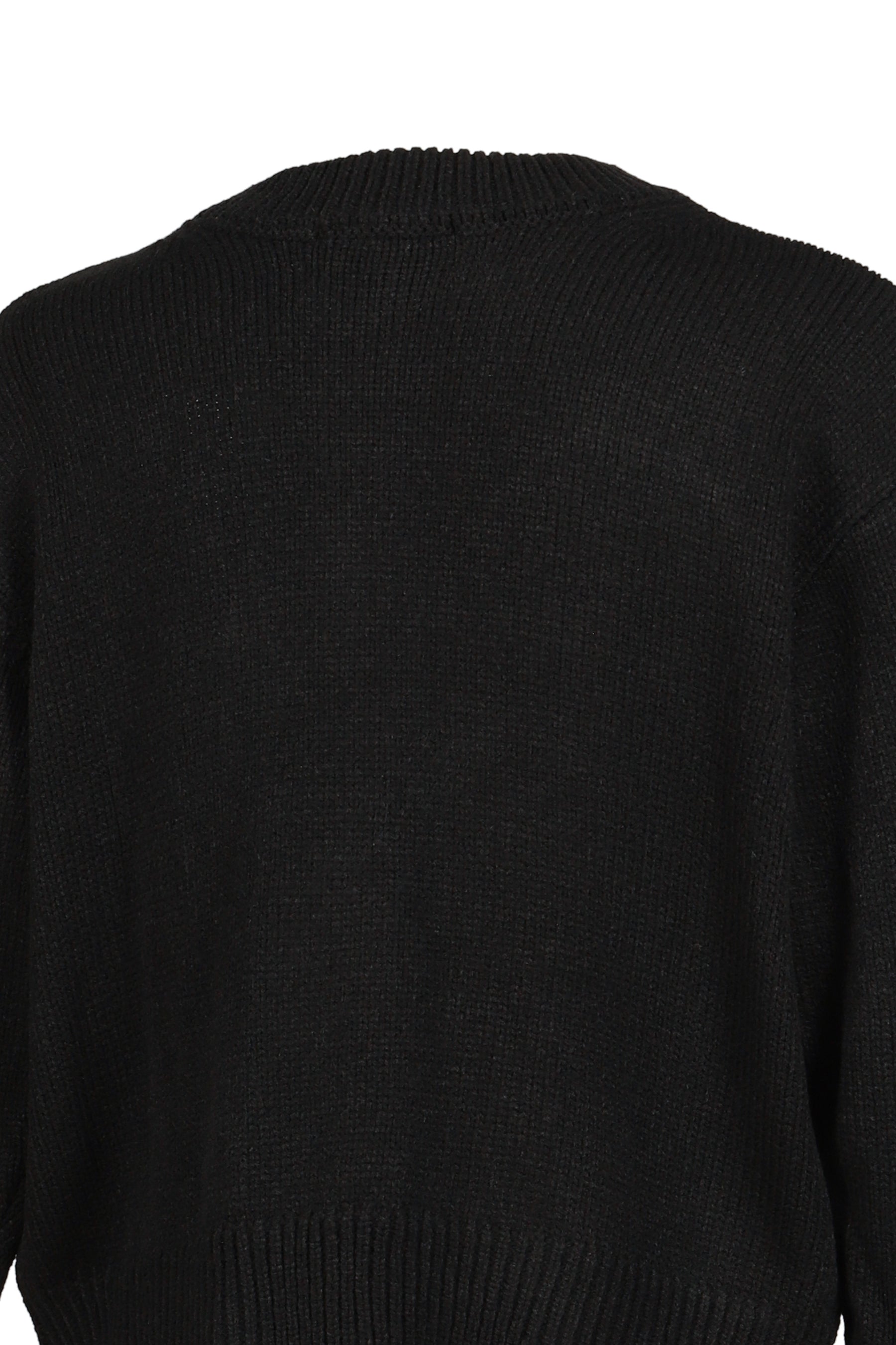 EMBROIDERY KNIT CARDIGAN / BLK