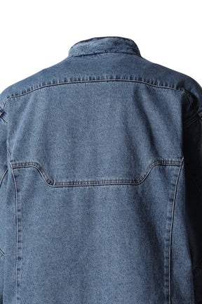 RIDER DENIM JACKET / BLU