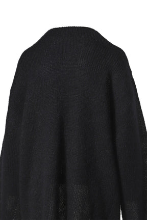 SIDE-C WOOLED MOHAIR KNITTED PULLOVER / ECRU