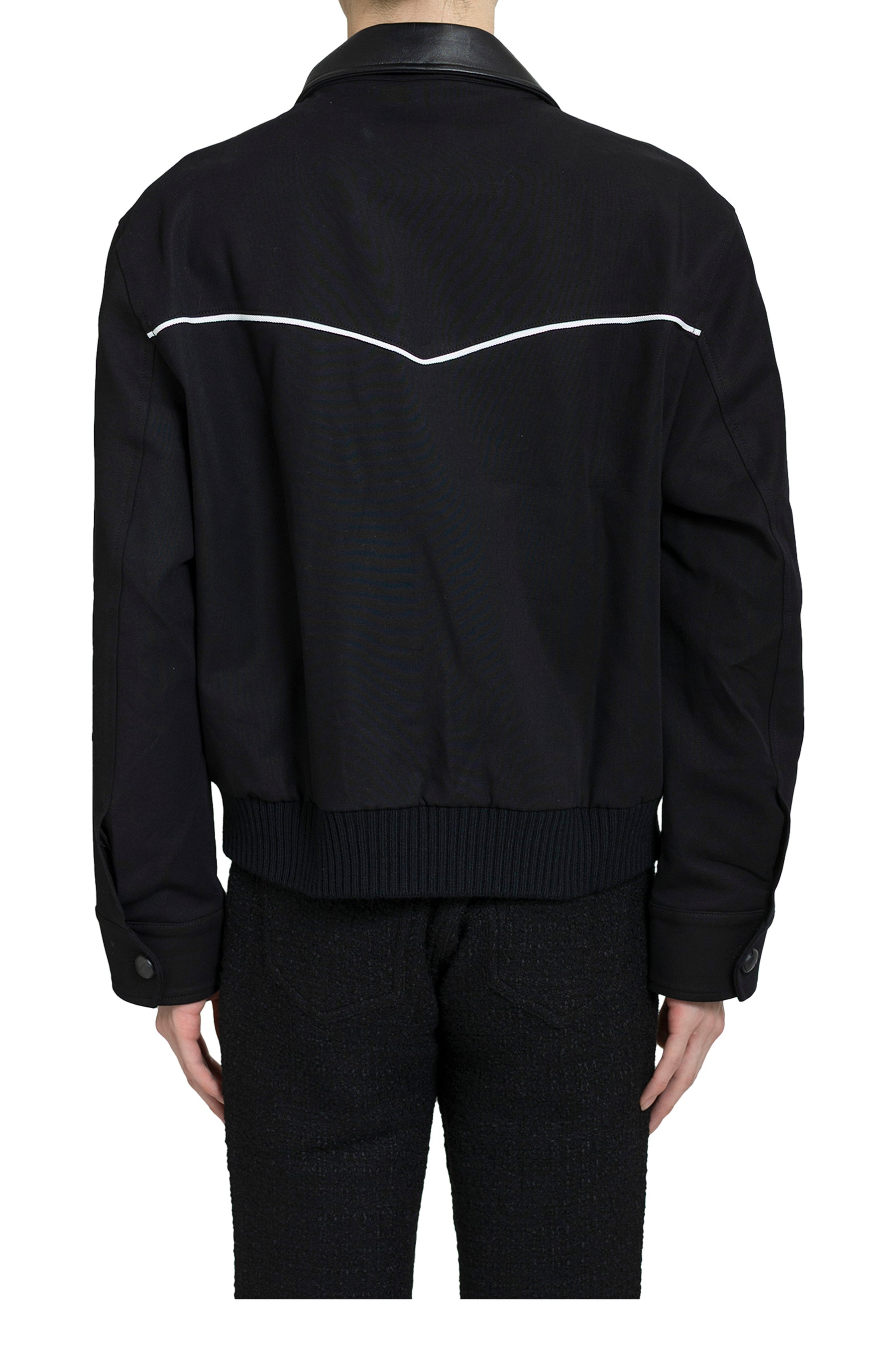 ERNEST W. BAKER FW25 WESTERN HARRINGTON JACKET / BLACK - NUBIAN