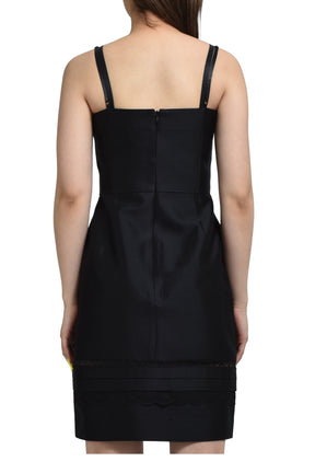 SHUSHU TONG SS25 DOUBLE-BODICE BOW SLING DRESS / BLK - NUBIAN SHUSHU TONG SS25 DOUBLE-BODICE BOW SLING DRESS / BLK - NUBIAN