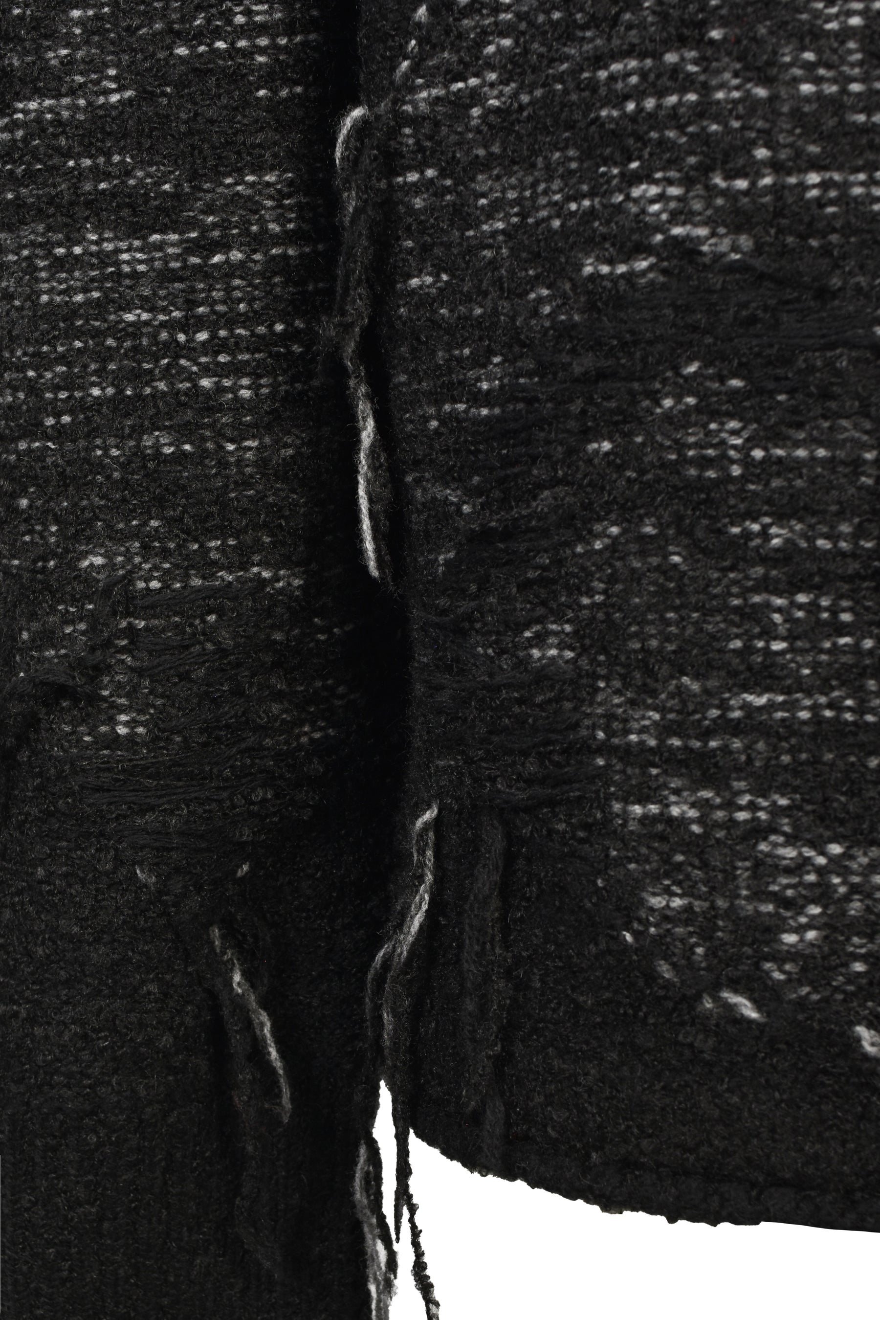 DAMAGE INTARSIA KNIT PULLOVER / BLK